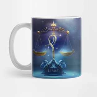 Zodiac Sign LIBRA  - Fantasy Illustration of astrology Libra Mug